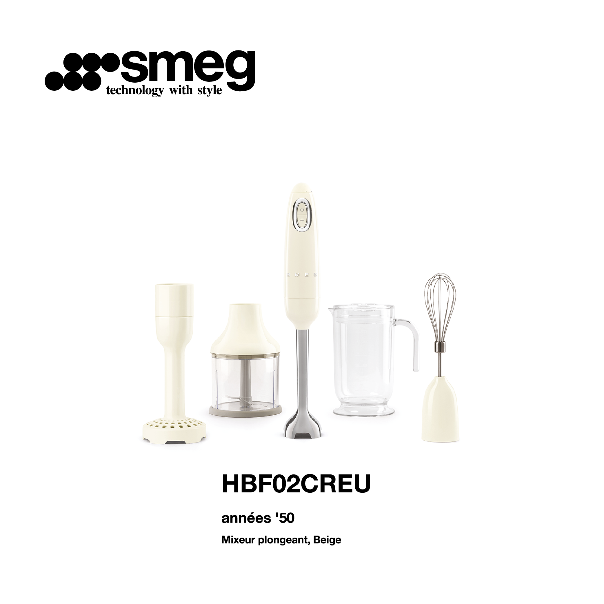 Mixeur SMEG HBF22CREU